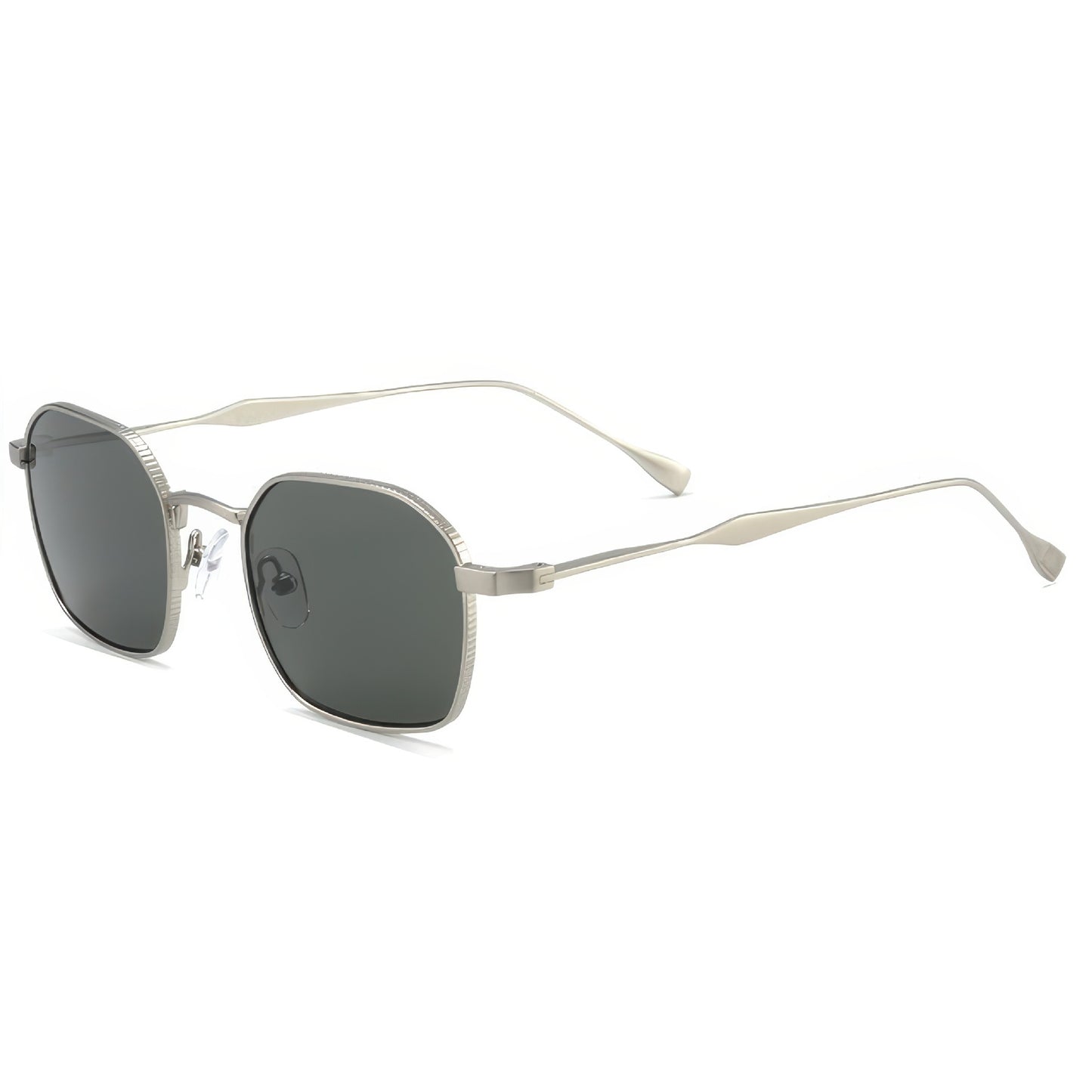 Damen modische Sonnenbrille im eleganten quadratischen Design mit hochwertigem Metallrahmen Brehn