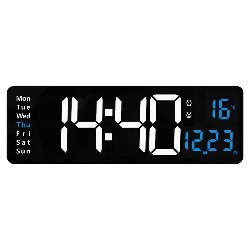 Digitaler Wandwecker mit Multifunktionalem Led-Display Brehn