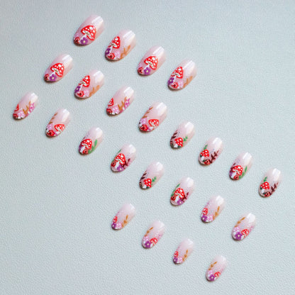 Verspielt Pilz Nagelkunst Set