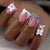 3D Floral Press-On Nail Extensions Brehn