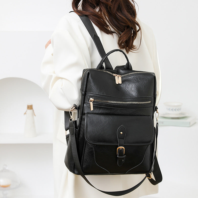 Vielseitiger Leder-Rucksack Brehn