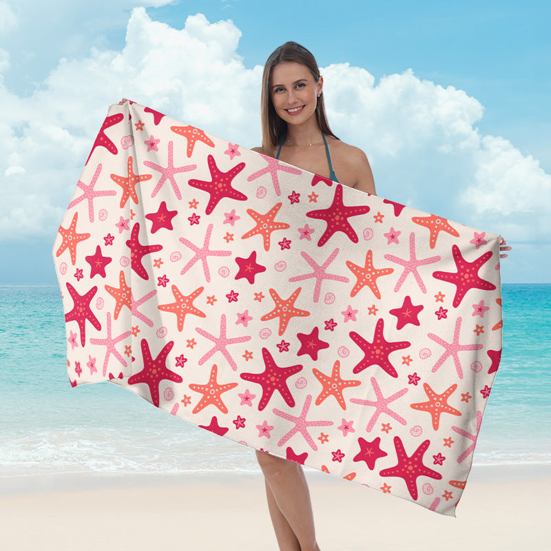 Strandtuch mit maritimem Sternen-Design Brehn