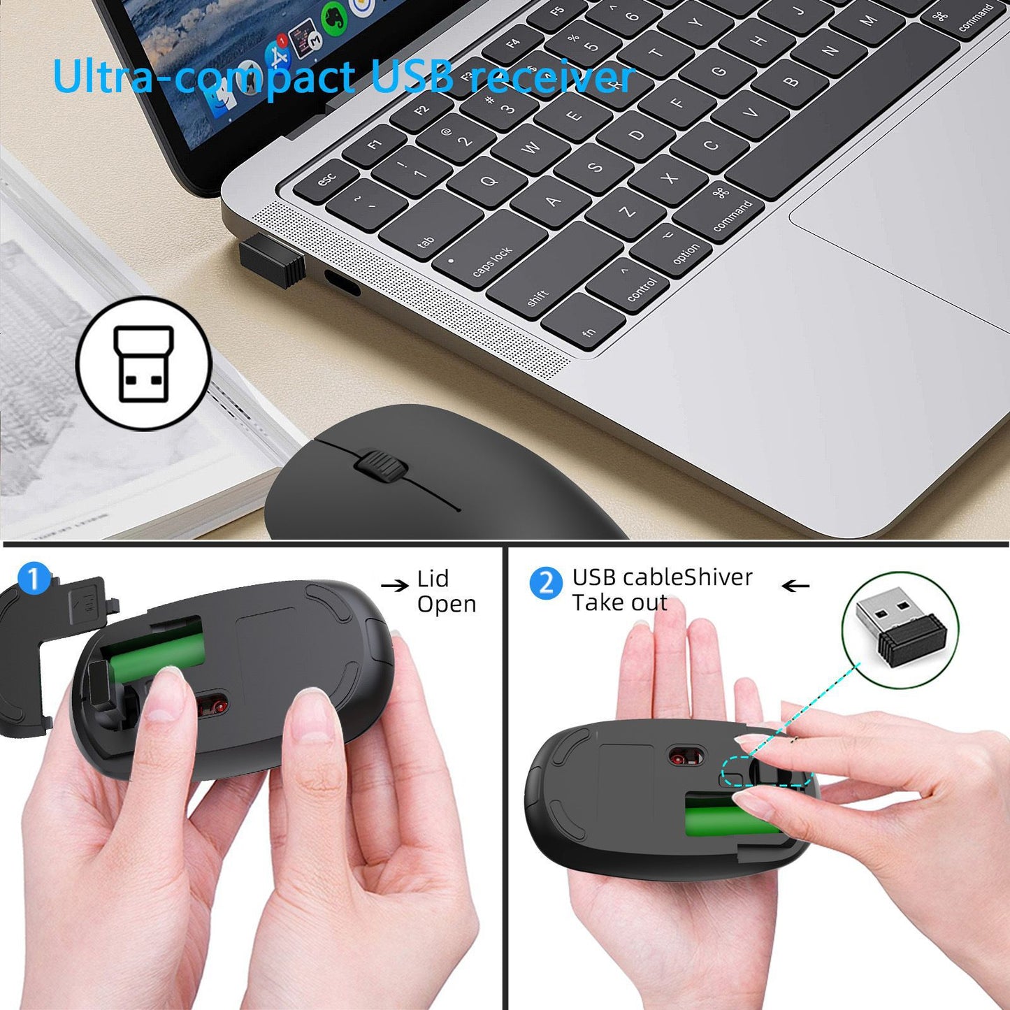 Ergonomische Kabellose Computermaus Brehn