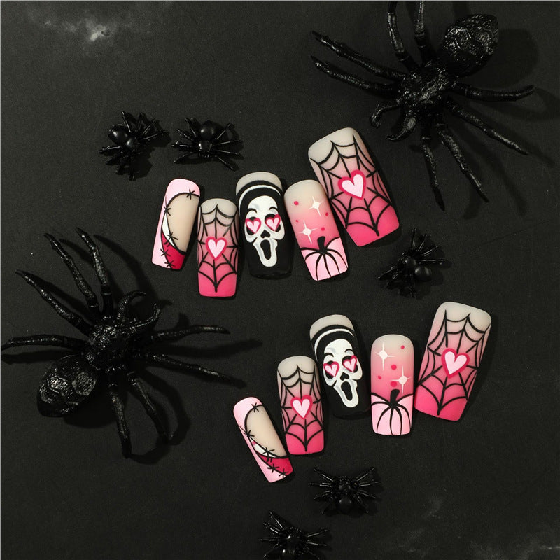 Künstlerische Halloween-Themen Press-On Nail Extensions Brehn