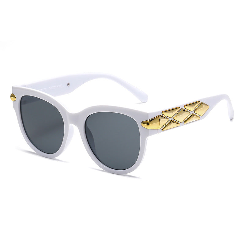 Damen Designer-Sonnenbrille mit innovativem, detailliertem Rahmen Brehn