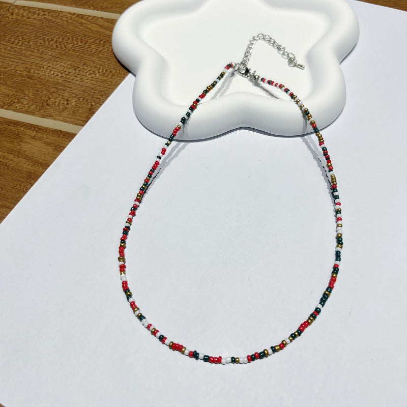 Handgefertigtes Perlen Choker Halsband Brehn