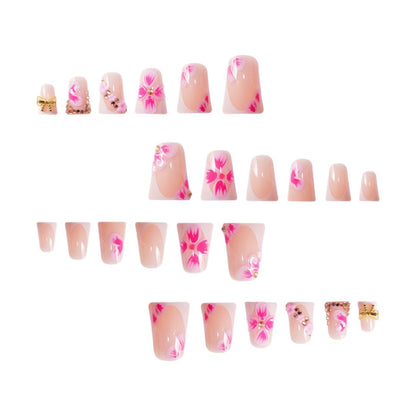 Dekorative florale Press-On-Nagelkunstverzierungen Brehn