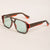 Damen Sonnenbrille im modernen Oversize-Stil mit klarem Rahmen und robusten Gläsern Brehn