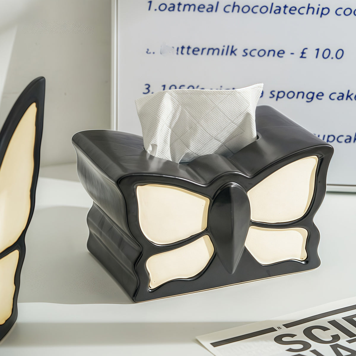 Dekorativer Schmetterling Taschentuchhalter für die Hausausstellung