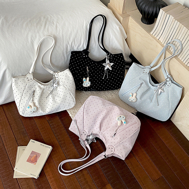 Punkte dekorative Handtasche