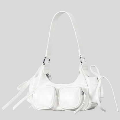 Mehrfach-Taschen Leder Handtasche