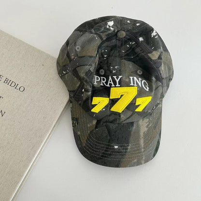 Herren Gealterte Camouflage Baseballmütze Brehn