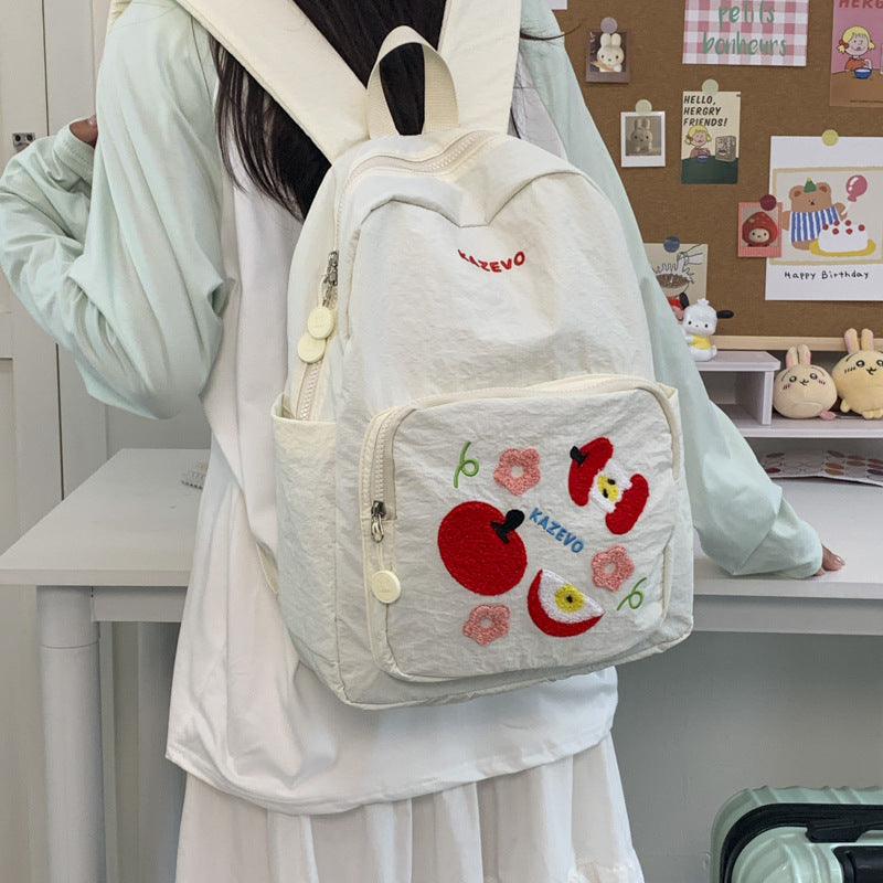 Besticketer Obst-Themen Schulrucksack
