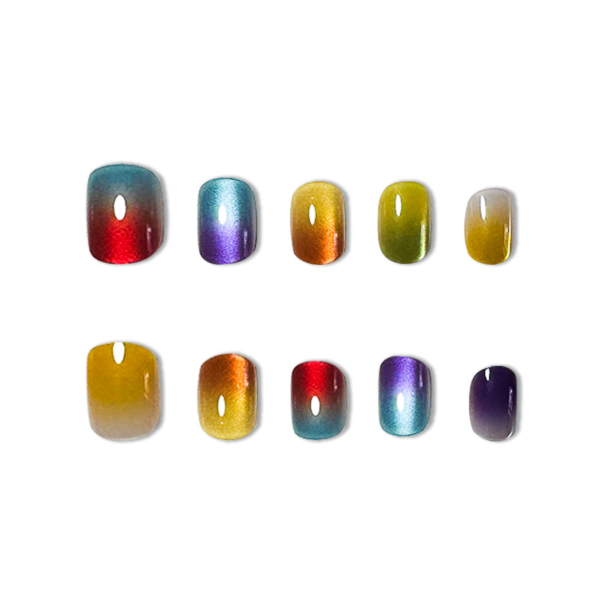Iridescente Nagelkunstverlängerungen Brehn