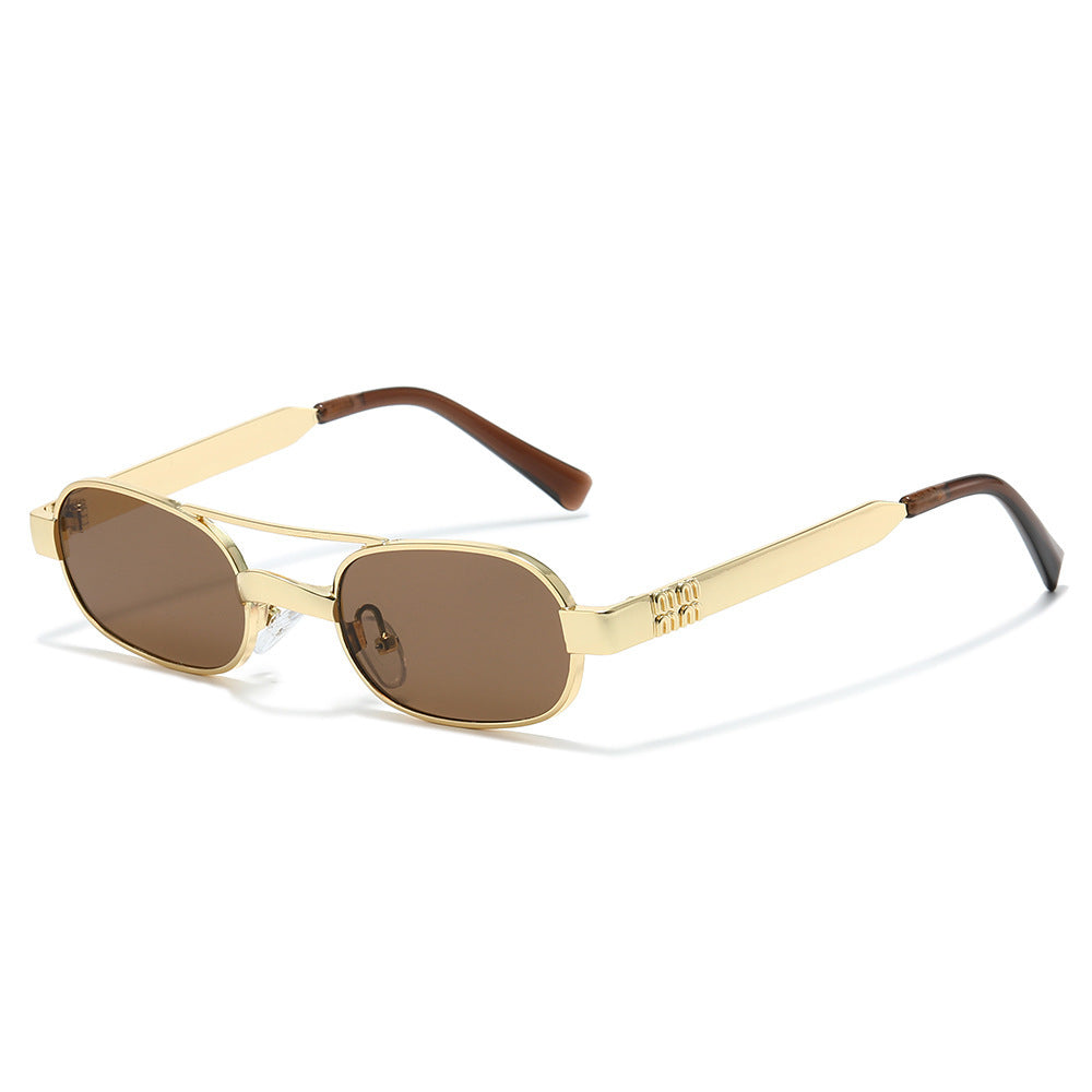 Stylische Minimalistische Oval Sonnenbrille Brehn
