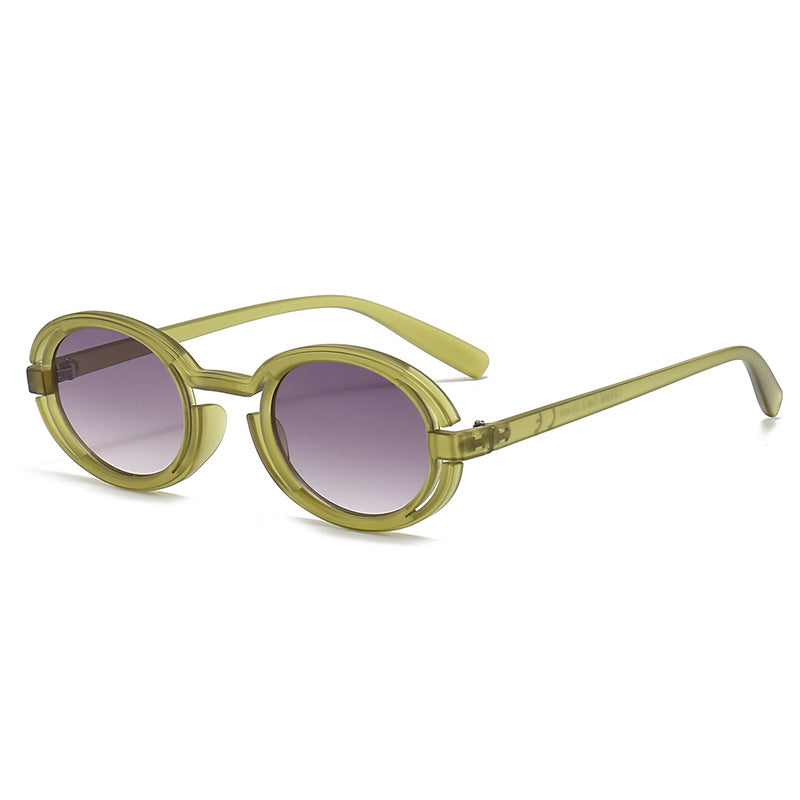 Damen Runde Sonnenbrille im modernen Retro-Stil Brehn