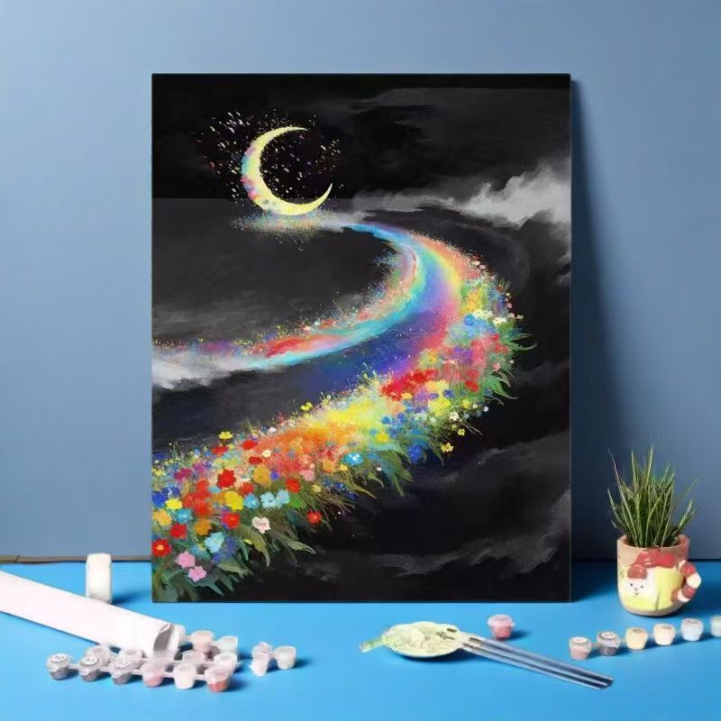 Rainbow Ocean Landscape Art Print Brehn