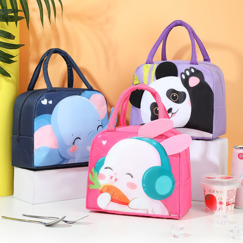 Verspielt Bunny-Themen Isolierte Lunch-Tasche