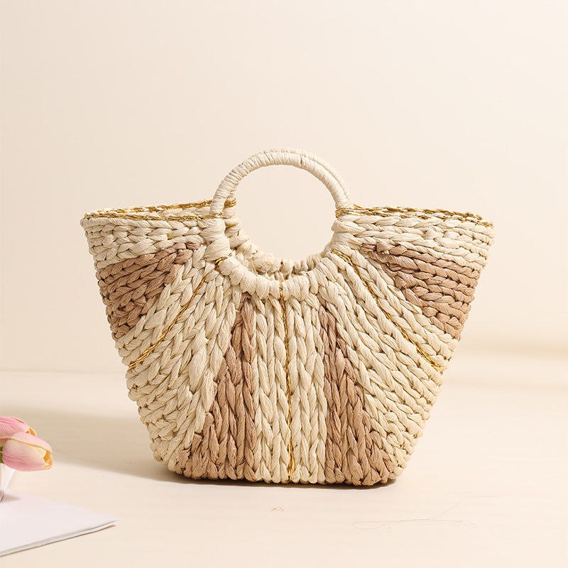 Damen Geflochtene Korbtasche mit elegantem Design Brehn