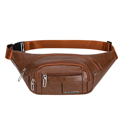 Lässige Leder Taille Tasche