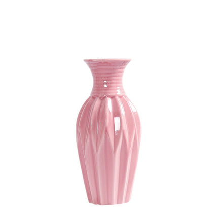 Modern gerippten Keramik Blumenvasen Brehn