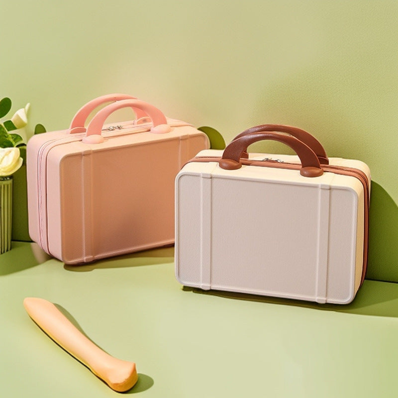 kompakte Hartschalen-Kosmetik- und Reise-Beauty-Box mit doppelten Obergriffen Brehn