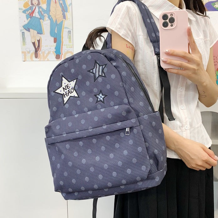 Trendige Karierte Grafik Rucksack Brehn