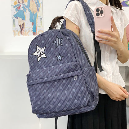 Trendige Karierte Grafik Rucksack Brehn