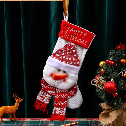 Weihnachtsstrumpf mit Schneemann-Motiv Brehn