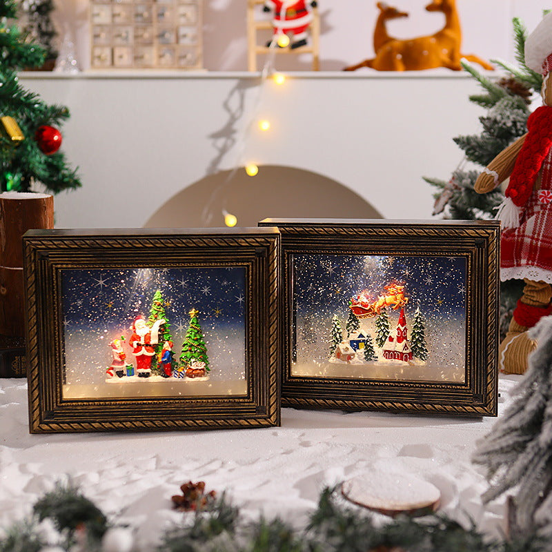 Dekoratives Weihnachtsmotiv mit Schneemännern Brehn