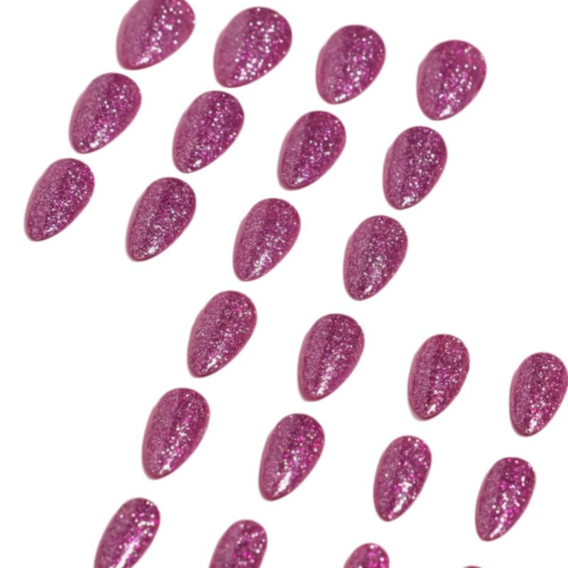 Glitzernde Stiletto Press-On Nagelspitzen Brehn