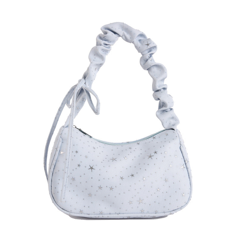 WoChic Schlaff Star-Muster Handtasche Brehn