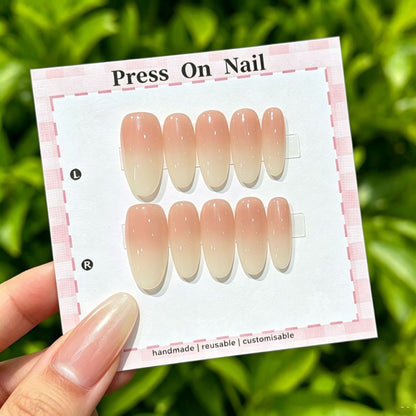 Anpassbare Ombre Press-On Nägel