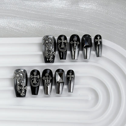 Schmetterlings-verzierte Press-On Nagelset