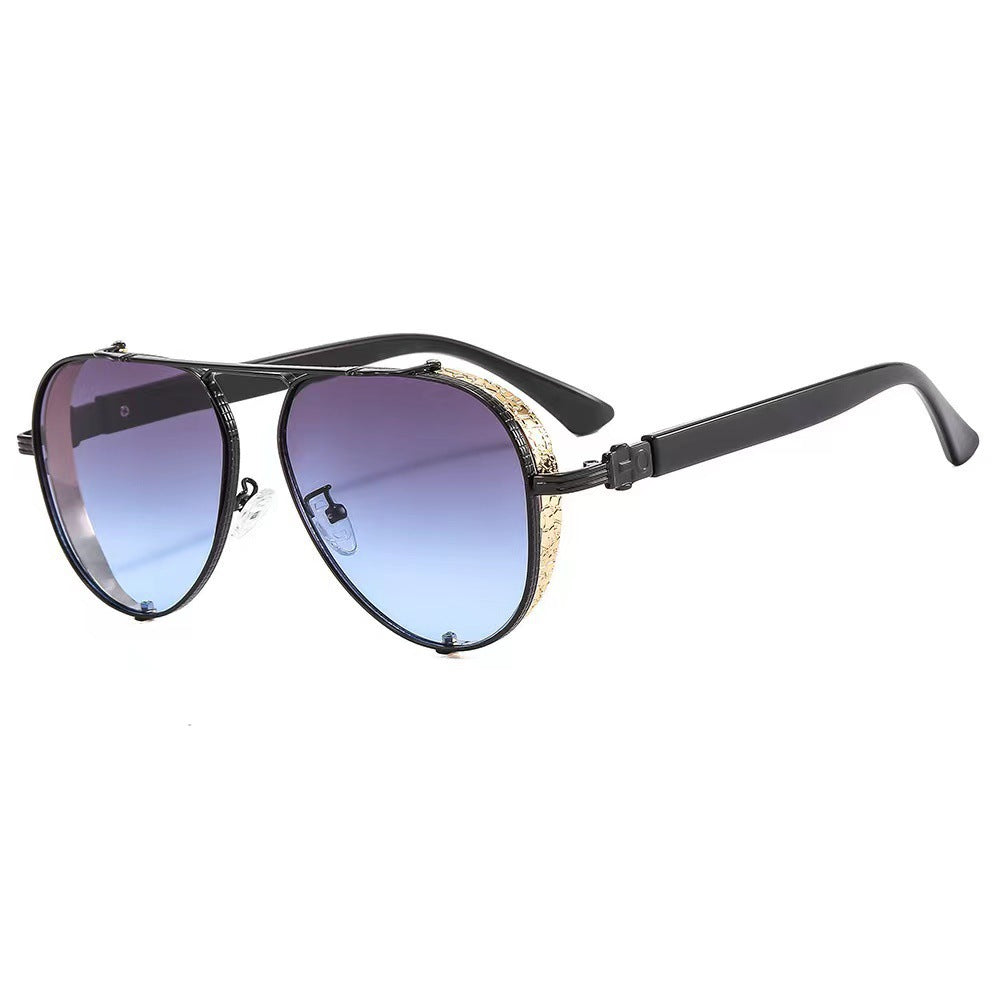 Damen modische Sonnenbrille mit innovativem retro-futuristischem Design Brehn