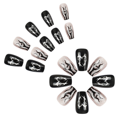 Künstlerisches Glitzer-Nagelset Brehn
