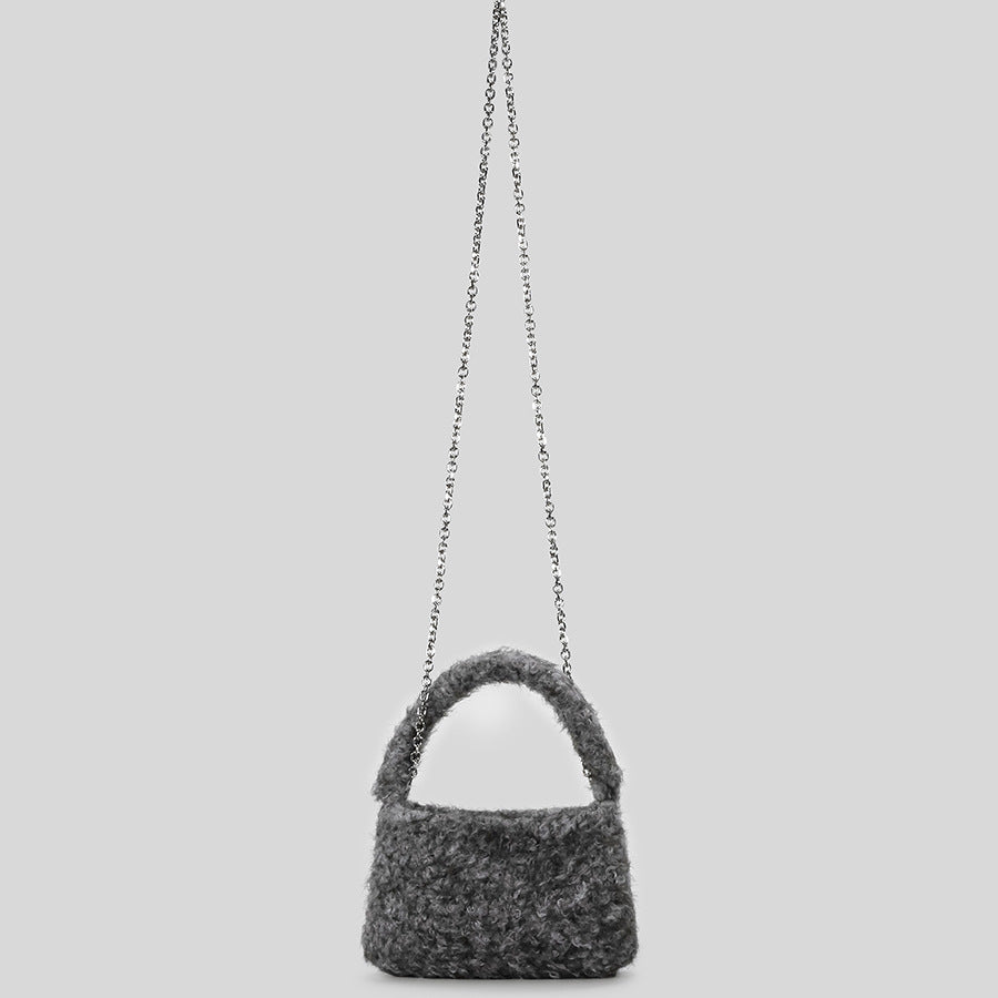 Plüsch-texturierte Handtasche