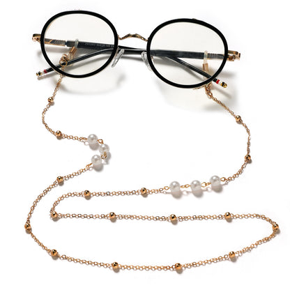 Elegante Kunstperlen Brillen Kette Brehn