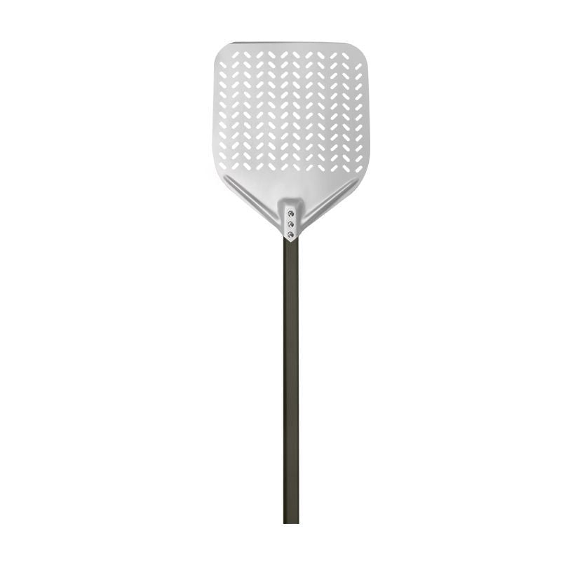 perforierte Aluminium-Pizzaschaufel mit langem ergonomischem verstärktem Griff Brehn