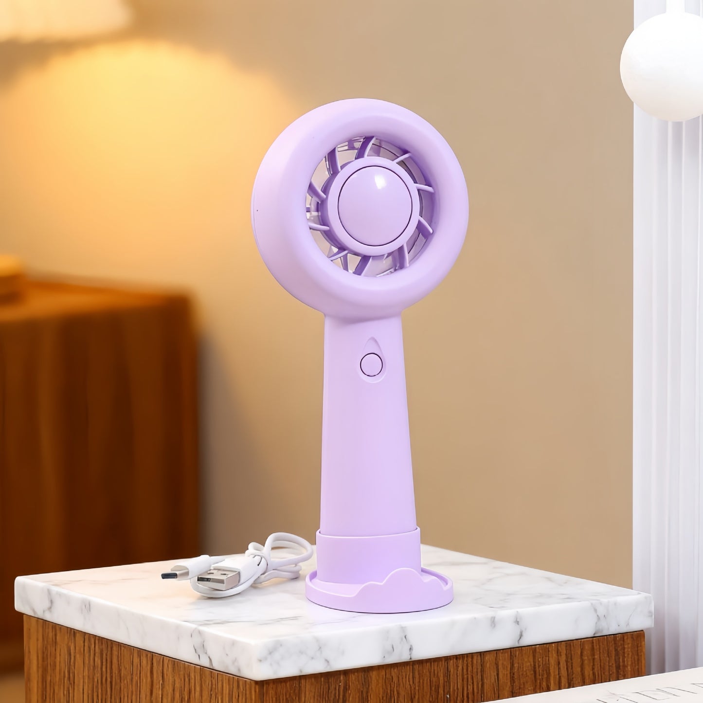Damen Tragbarer Handventilator mit ergonomischem Design und USB-Ladefunktion Brehn