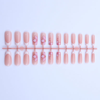 Premium Floral Press-On Nagelkunst Set