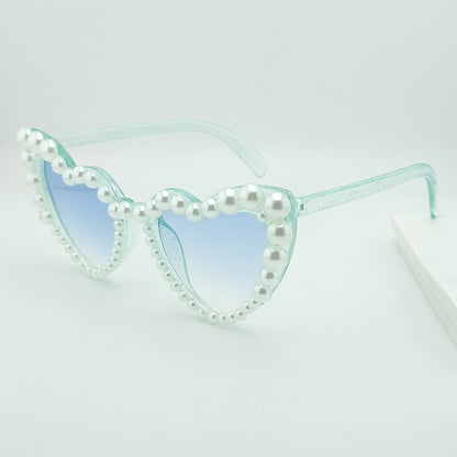 Herzförmige, perlenverzierte Sonnenbrille Brehn