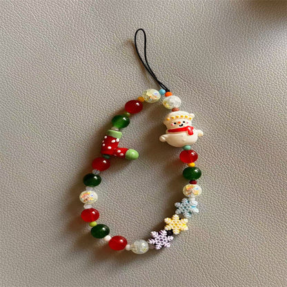 Festlicher Charme Perlen Handy-Lanyard Brehn