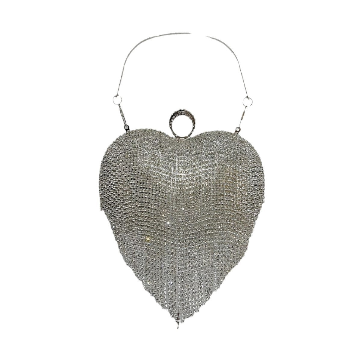 Herzförmige Strass Abendhandtasche