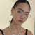 Damen exklusive Sonnenbrille mit funkelndem Strass-Besatz und elegantem Metallrahmen Brehn