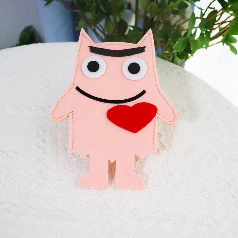 Fun Filz Emoticon Charaktere Brehn