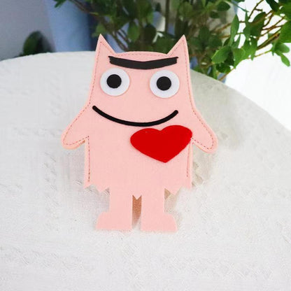 Fun Filz Emoticon Charaktere Brehn