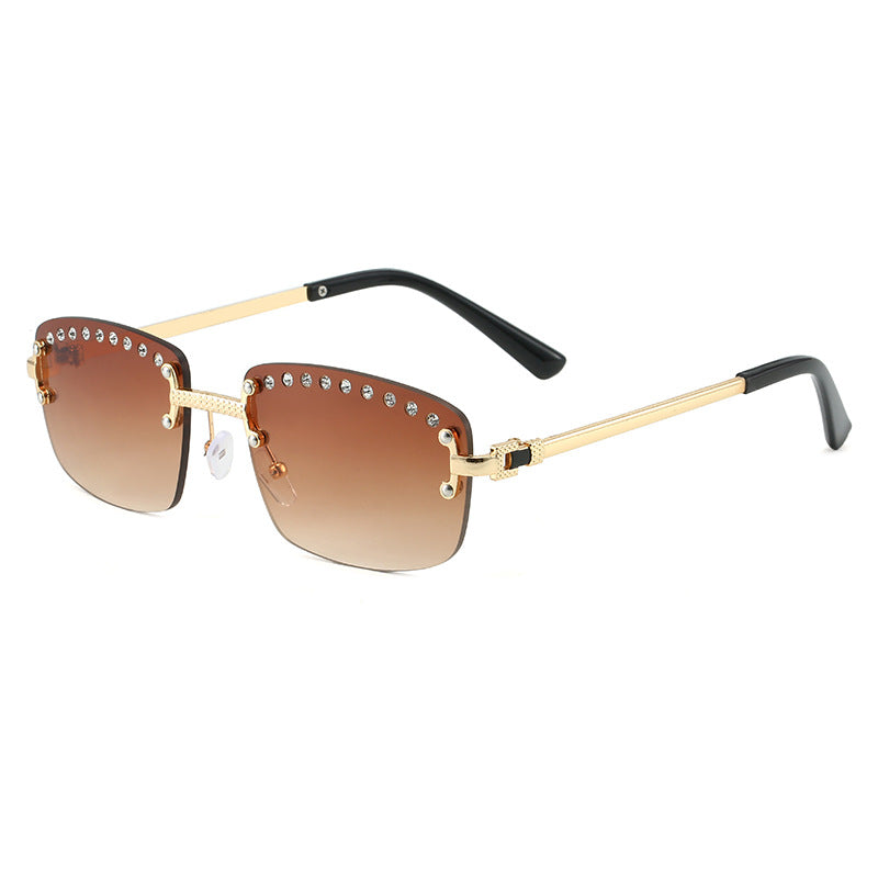 Damen elegante Sonnenbrille mit funkelnden Kristallakzenten Brehn