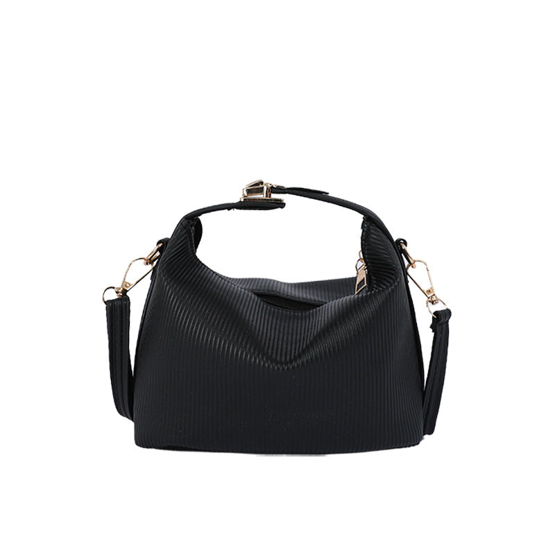WoTextured Rippte Handtasche Brehn
