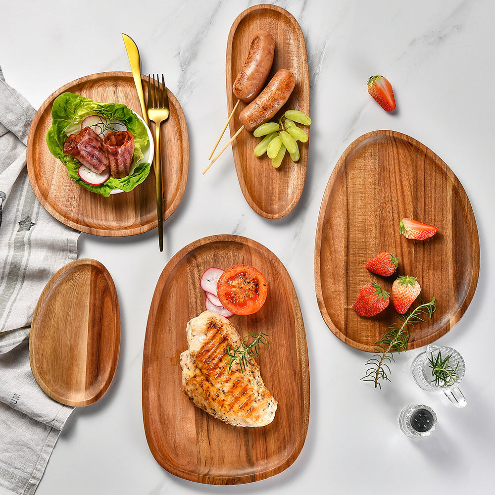 Elegante Holzservierplatte mit Ergonomischem Design Brehn
